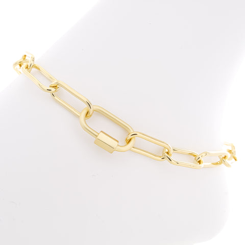Large Link Carabiner Lock Anklet