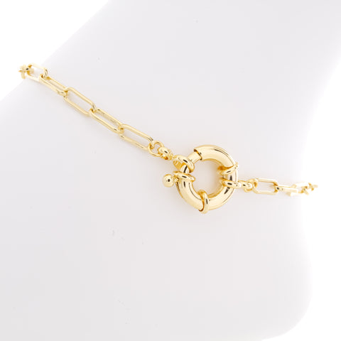 Paperclip Link Anklet