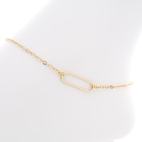 Oval link Anklet