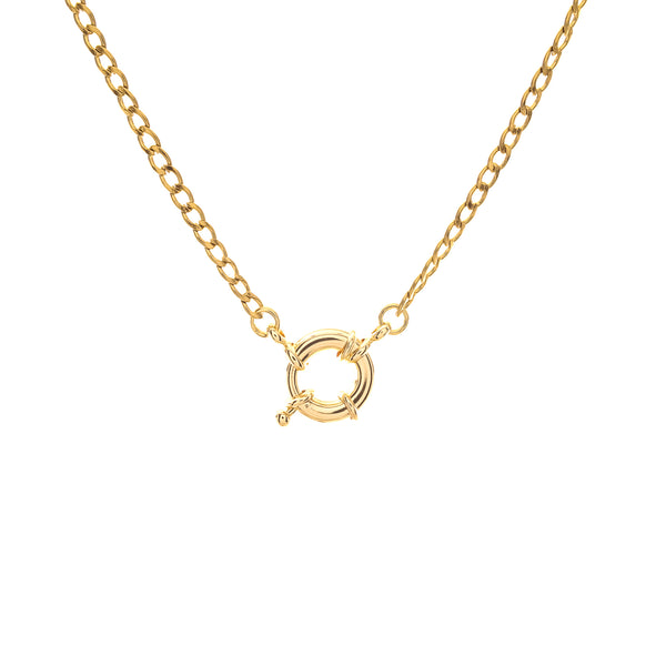 Toggle Curb Link Necklace