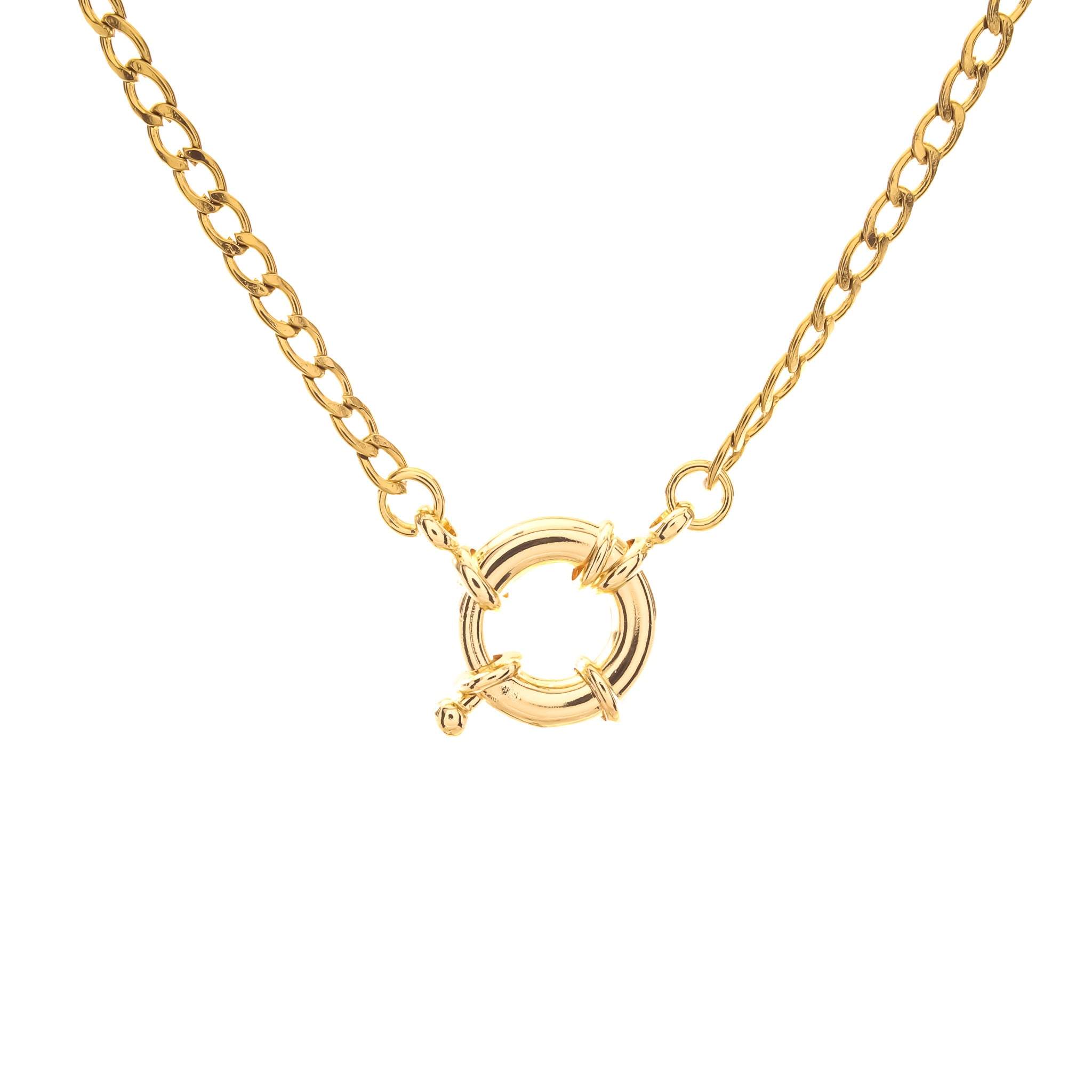 Toggle Curb Link Necklace